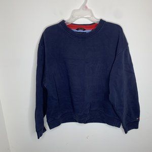 Vintage Tommy Hilfiger Golf Mens XL Navy Blue Long Sleeve Sweatshirt Crewneck